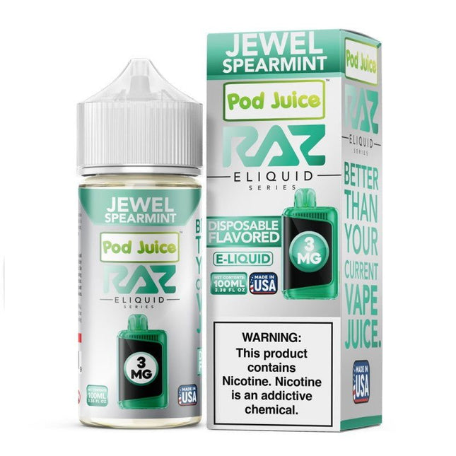 RAZ X Pod Juice Jewel Spearmint 100ml