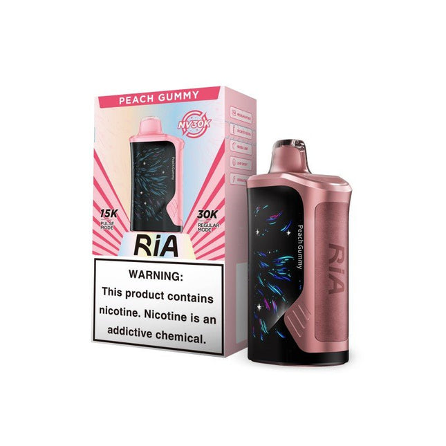 RIA NV30k 5% Disposable peach gummy