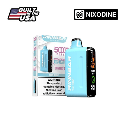 Rinnbar 50k Nixodine Disposable White Gummy - Virginia Vapes & Tobacco