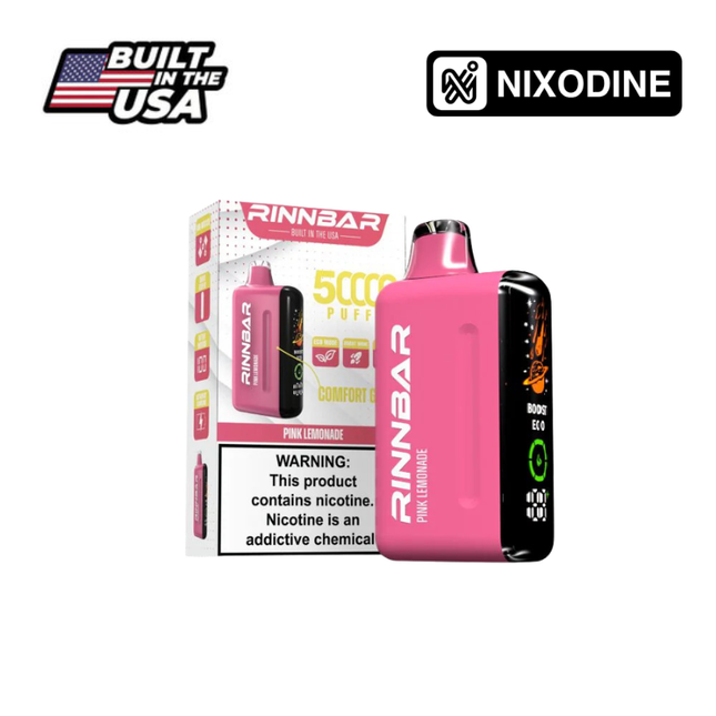 Rinnbar 50k Nixodine Disposable Pink Lemonade