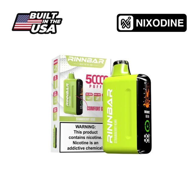 Rinnbar 50k Nixodine Disposable Strawberry Kiwi