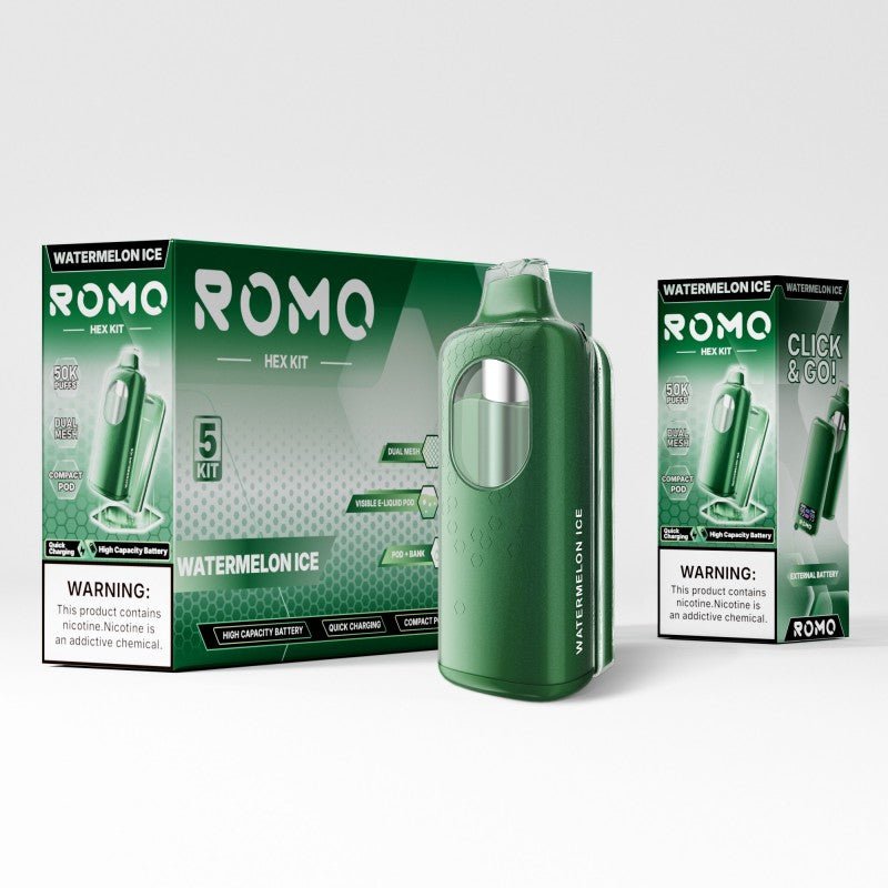 elf bar vape uk Romo HEX 50K Disposable Kit $12.99