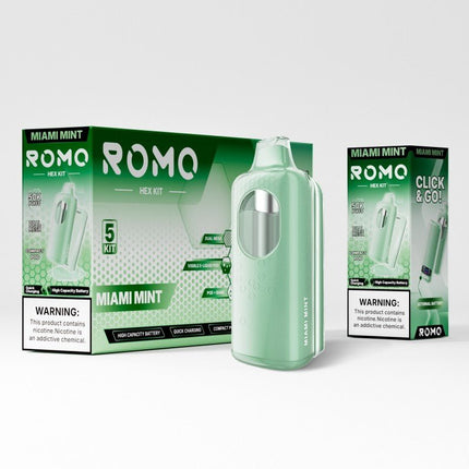 Romo Hex Pod Full Kit Disposable 5% - Virginia Vapes & Tobacco