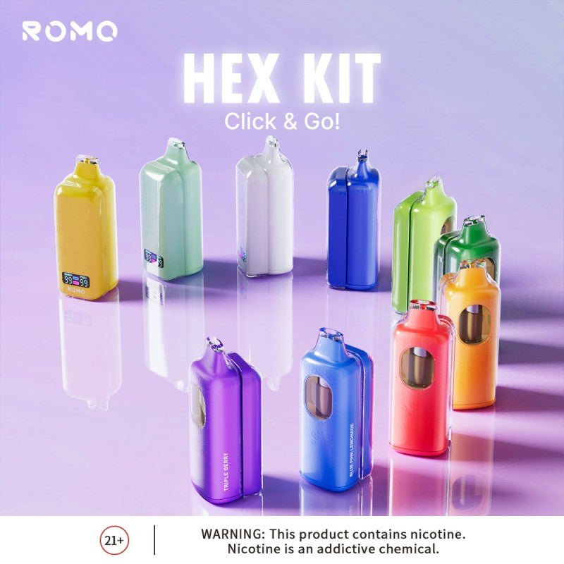 elf bar vape uk ROMO Hex Pod 50K - $14.99 - Visible E-Liquid Pod