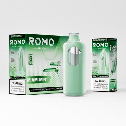 Romo Hex Pod POD ONLY Disposable 5% - Virginia Vapes & Tobacco