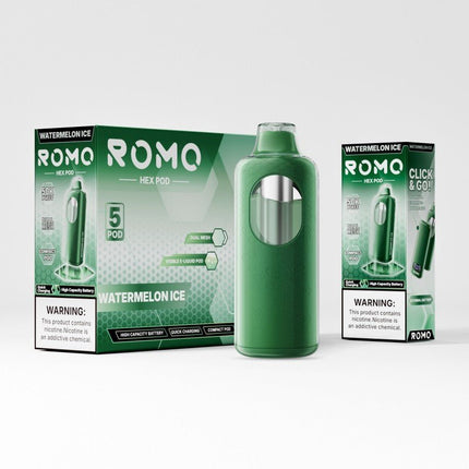 Romo Hex Pod POD ONLY Disposable 5% - Virginia Vapes & Tobacco