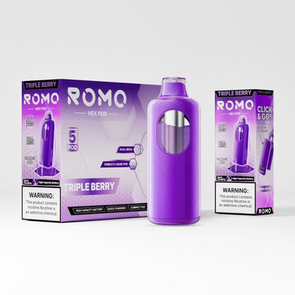Romo Hex Pod POD ONLY Disposable 5% - Virginia Vapes & Tobacco