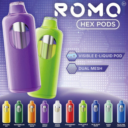 Romo Hex Pod POD ONLY Disposable 5% - Virginia Vapes & Tobacco