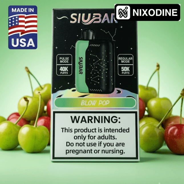 SiuBar Pulse X 50k Nixodine Disposable Blow Pop - Virginia Vapes & Tobacco