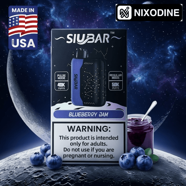 SiuBar Pulse X 50k Nixodine Disposable Blueberry Jam - Virginia Vapes & Tobacco