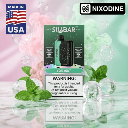SiuBar Pulse X 50k Nixodine Disposable Cool Mint - Virginia Vapes & Tobacco