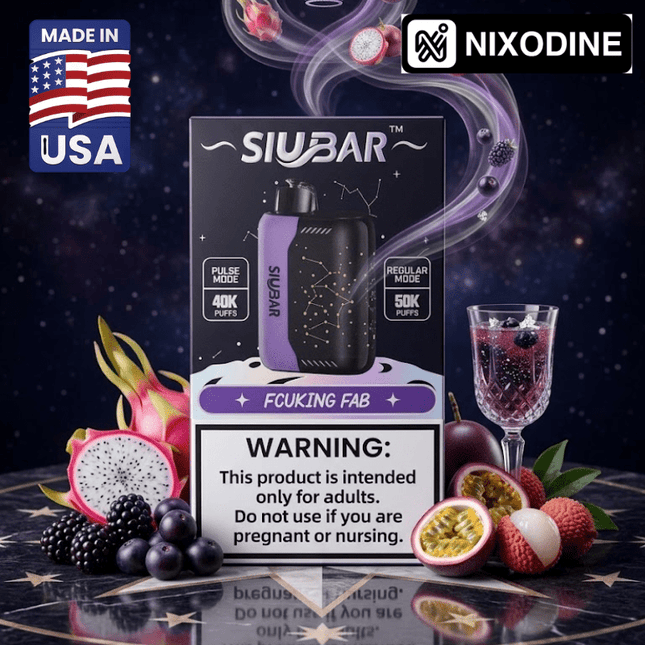 SiuBar Pulse X 50k Nixodine Disposable Fcuking FAB - Virginia Vapes & Tobacco