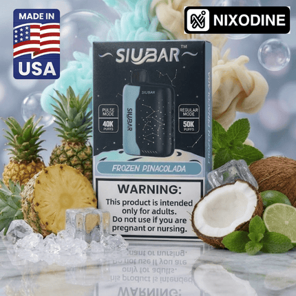 SiuBar Pulse X 50k Nixodine Disposable Frozen Pinacolada - Virginia Vapes & Tobacco