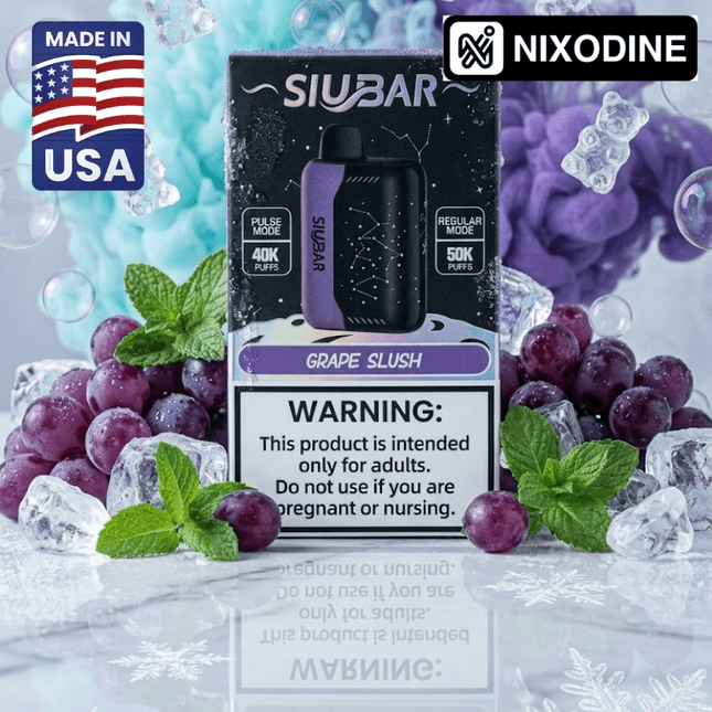 SiuBar Pulse X 50k Nixodine Disposable Grape Slush - Virginia Vapes & Tobacco