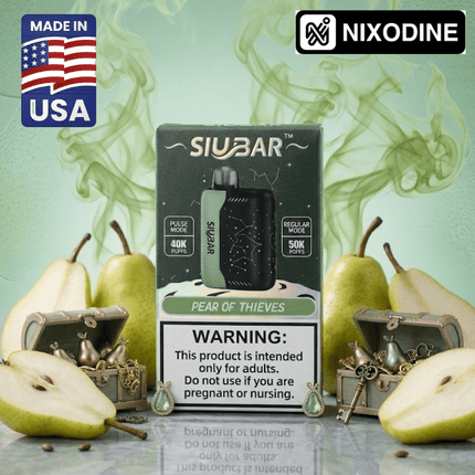 SiuBar Pulse X 50k Nixodine Disposable Pear of Thieves - Virginia Vapes & Tobacco