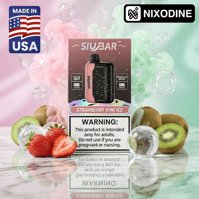 SiuBar Pulse X 50k Nixodine Disposable Strawberry Kiwi Ice - Virginia Vapes & Tobacco