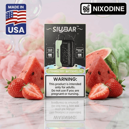 SiuBar Pulse X 50k Nixodine Disposable Strawberry Watermelon - Virginia Vapes & Tobacco