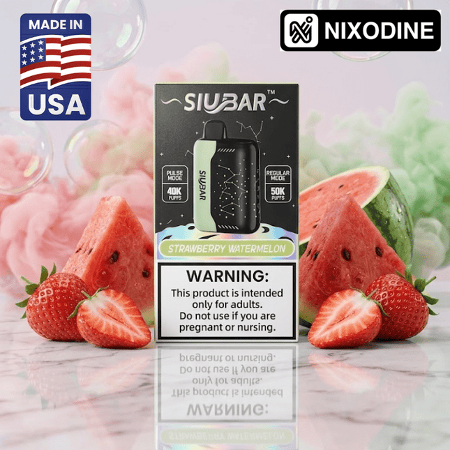 SiuBar Pulse X 50k Nixodine Disposable Strawberry Watermelon - Virginia Vapes & Tobacco