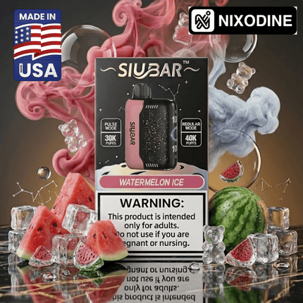 SiuBar Pulse X 50k Nixodine Disposable Watermelon Ice - Virginia Vapes & Tobacco