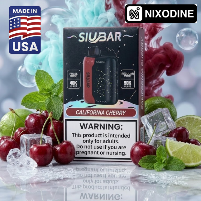 SiuBar Pulse X 50k Nixodine Disposable California Cherry