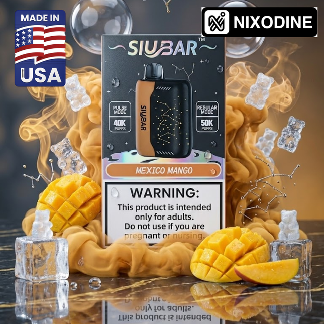SiuBar Pulse X 50k Nixodine Disposable Mexico Mango