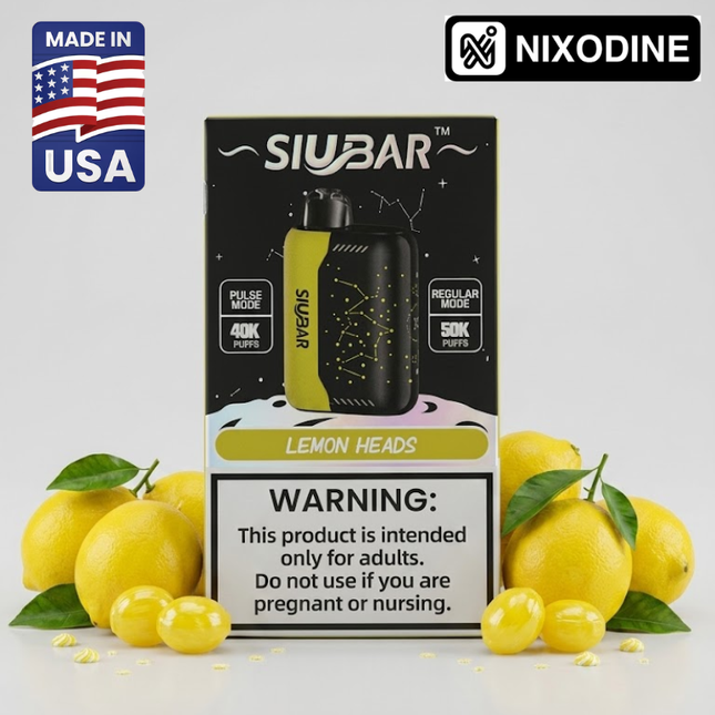 SiuBar Pulse X 50k Nixodine Disposable Lemon Heads