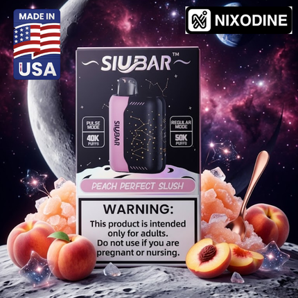 SiuBar Pulse X 50k Nixodine Disposable Peach Perfect Slush