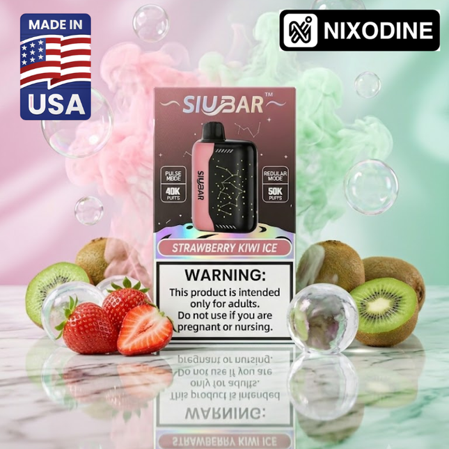 SiuBar Pulse X 50k Nixodine Disposable Strawberry Kiwi Ice