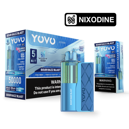 Yovo JB50k Full Kit Nixodine Sour Razz Blast
