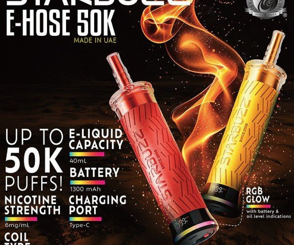 Starbuzz 50K E-Hose Disposable 6mg Virginia Vapes & Tobacco Starbuzz 50K E-Hose Disposable 6mg Virginia Vapes & Tobacco