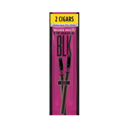 Swisher BLK 2 Pack Plastic Tip Berry - Virginia Vapes & Tobacco