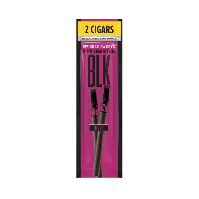 Swisher BLK 2 Pack Plastic Tip Berry - Virginia Vapes & Tobacco
