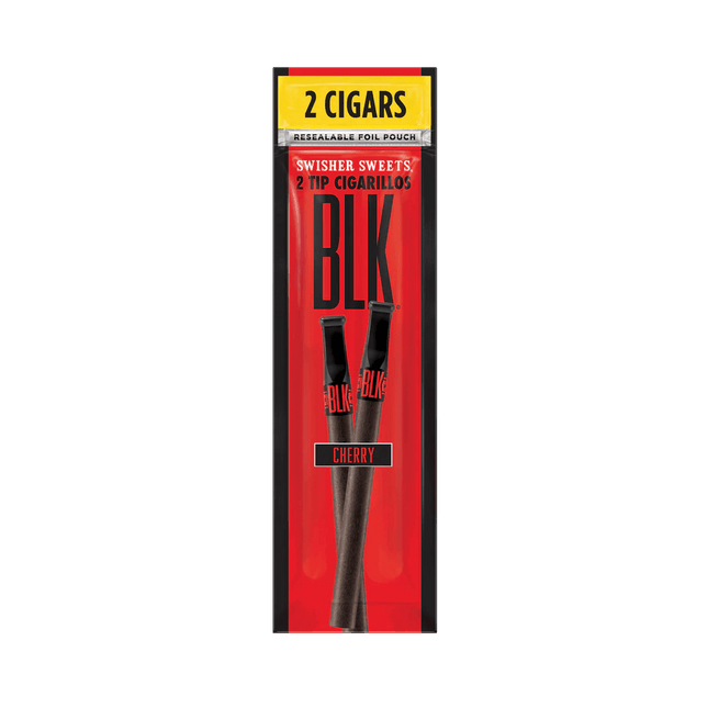 Swisher BLK 2 Pack Plastic Tip Cherry - Virginia Vapes & Tobacco