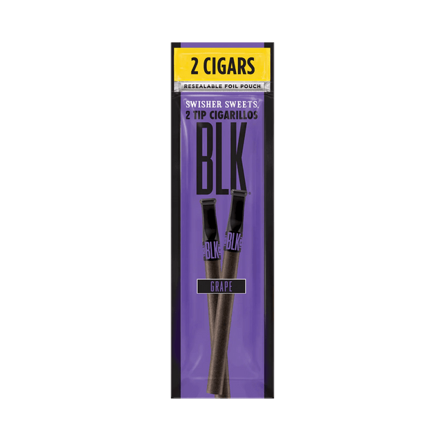 Swisher BLK 2 Pack Plastic Tip Grape - Virginia Vapes & Tobacco