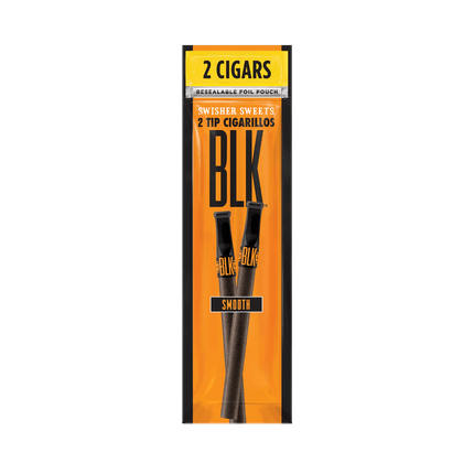 Swisher BLK 2 Pack Plastic Tip Smooth - Virginia Vapes & Tobacco
