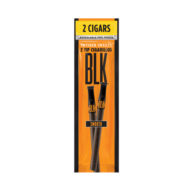 Swisher BLK 2 Pack Plastic Tip Smooth - Virginia Vapes & Tobacco