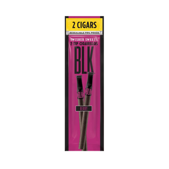 Swisher BLK 2 Pack Plastic Tip Wine - Virginia Vapes & Tobacco