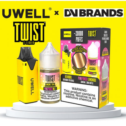 Twist Salt x Uwell V6 - E-Liquid + Device Bundle Pink Punch Lemonade 50mg