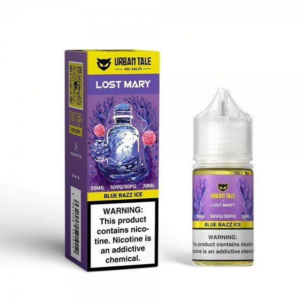 Urban Tale Urban Tale X Lost Mary Blue Razz Ice Salt 30ml