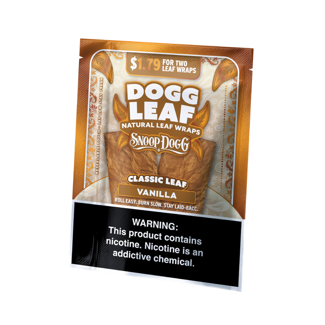 Dogg Leaf Flat Wraps Vanilla