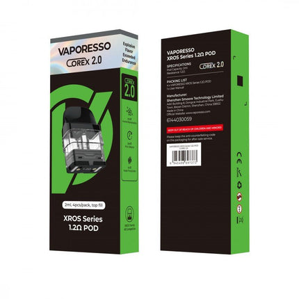 Vaporesso Xros Corex 3.0 Pods 4pk 1.2 Top Fill 2ml - Virginia Vapes & Tobacco