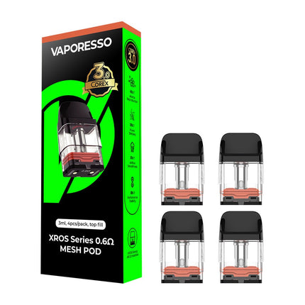 Vaporesso XROS Pods 4pk 0.6 Top Fill 3ml - Virginia Vapes & Tobacco
