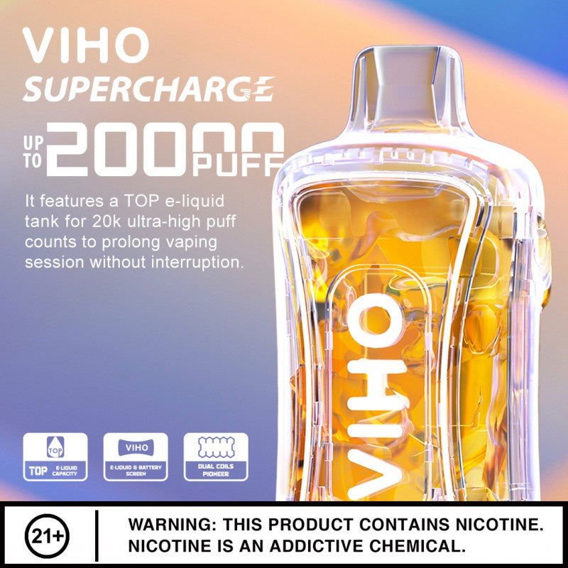 Viho Supercharge 20k 5% Disposable - Virginia Vapes & Tobacco