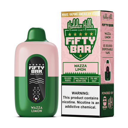 Hidden Hills X Fifty Bar 20k 5% Disposable