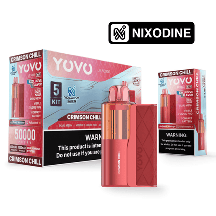 Yovo JB50k Full Kit Nixodine Crimson Chill - Virginia Vapes & Tobacco