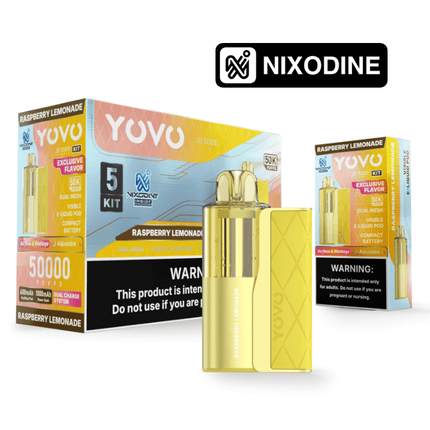 Yovo JB50k Full Kit Nixodine Raspberry Lemonade - Virginia Vapes & Tobacco