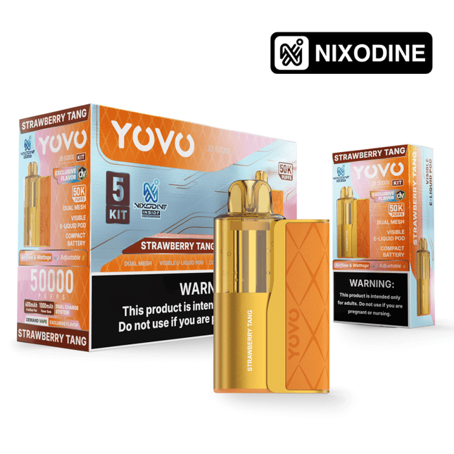 Yovo JB50k Full Kit Nixodine Strawberry Tang - Virginia Vapes & Tobacco