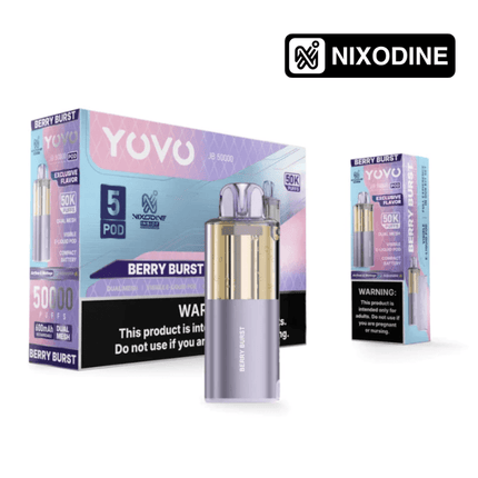 YOVO JB50k Nixodine POD ONLY Berry Burst - Virginia Vapes & Tobacco