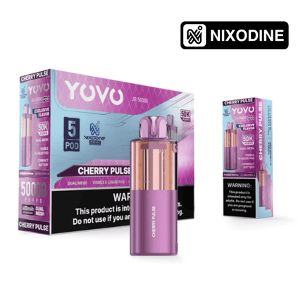 YOVO JB50k Nixodine POD ONLY Cherry Pulse - Virginia Vapes & Tobacco