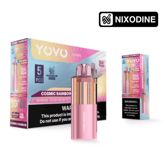 YOVO JB50k Nixodine POD ONLY Cosmic Rainbow - Virginia Vapes & Tobacco